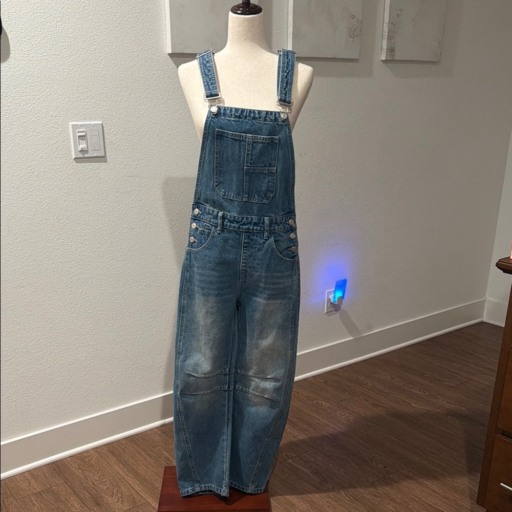 Trendy Boutique Blue Denim Overalls